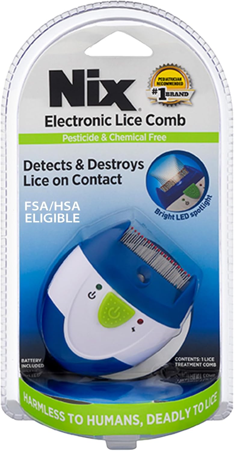 Nix Electronic Lice Comb for Safe and Effective Lice Treatment