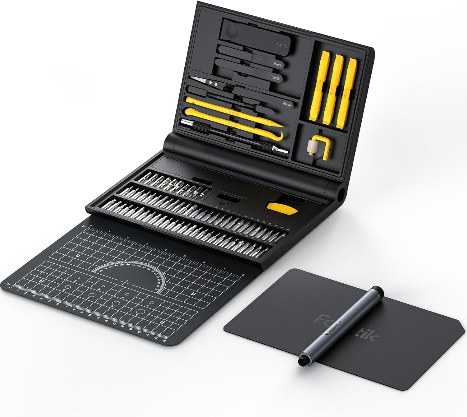 Fanttik Electric Screwdriver Kit with 64 Magnetic Bits for Repairs