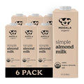 Mooala Organic Simple Almond Milk 32oz 6-Pack - Pure 3-Ingredient
