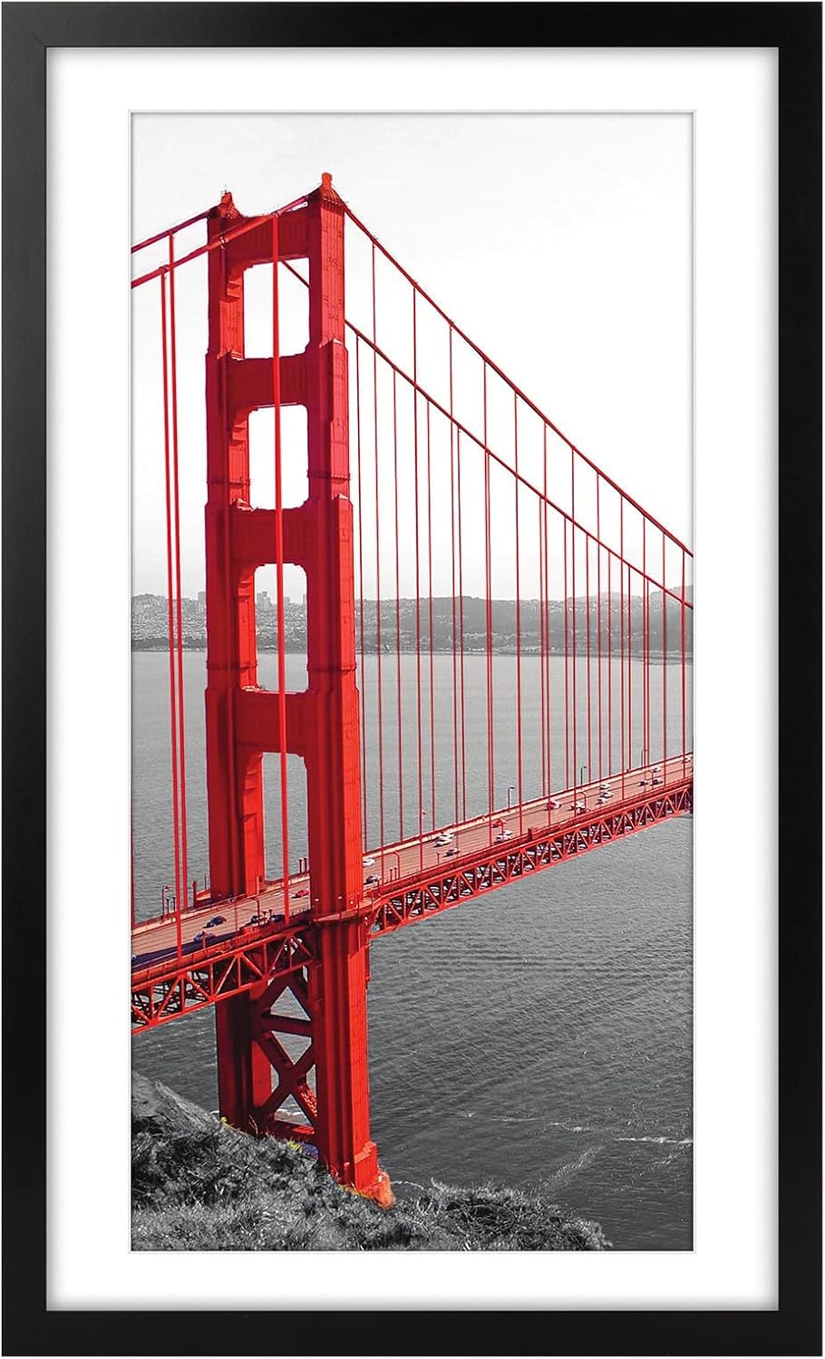 Frametory 14x24 Picture Frame with Mat or Without Mat Options