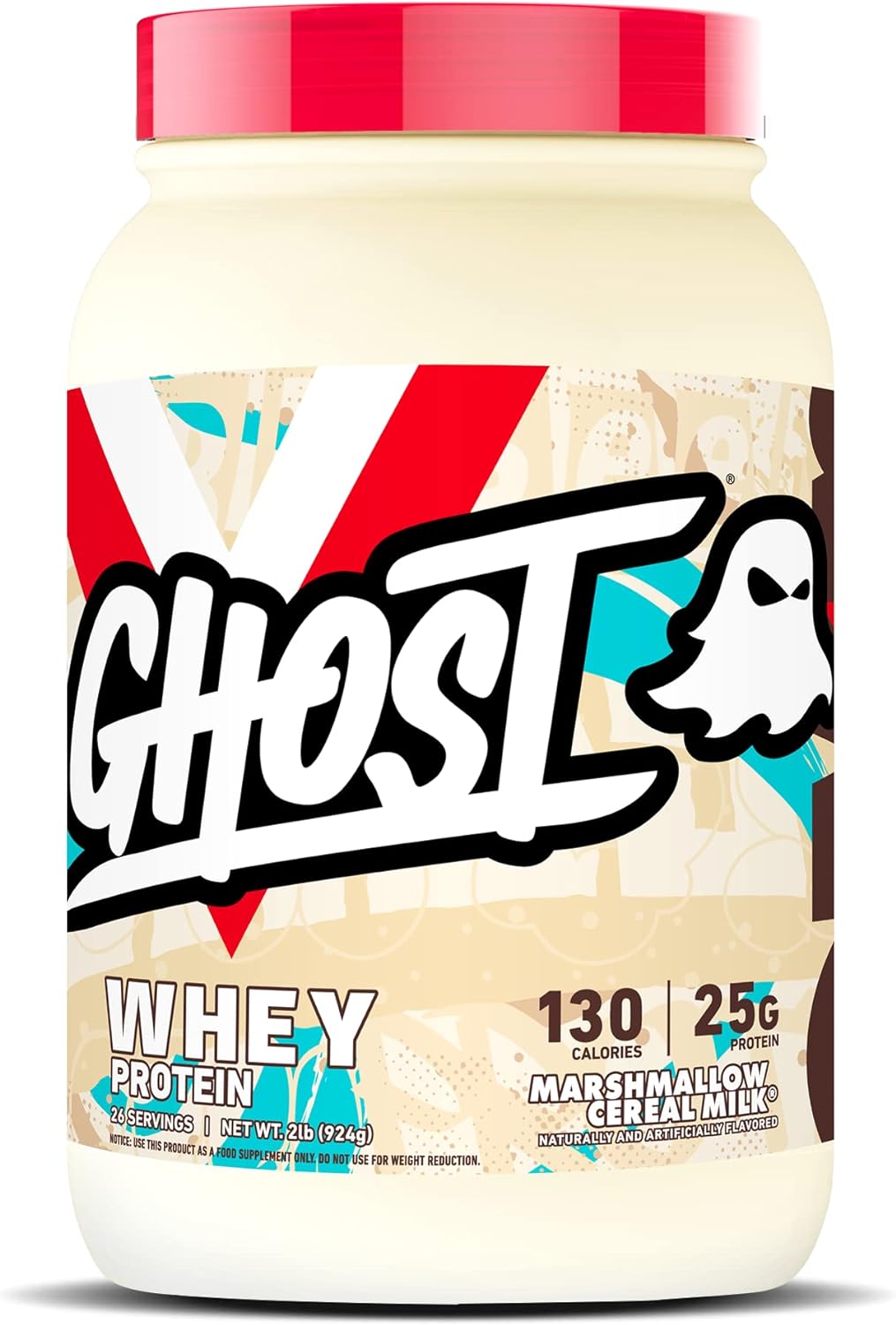 GHOST Whey Protein Powder - Delicious Marshmallow Cereal Milk