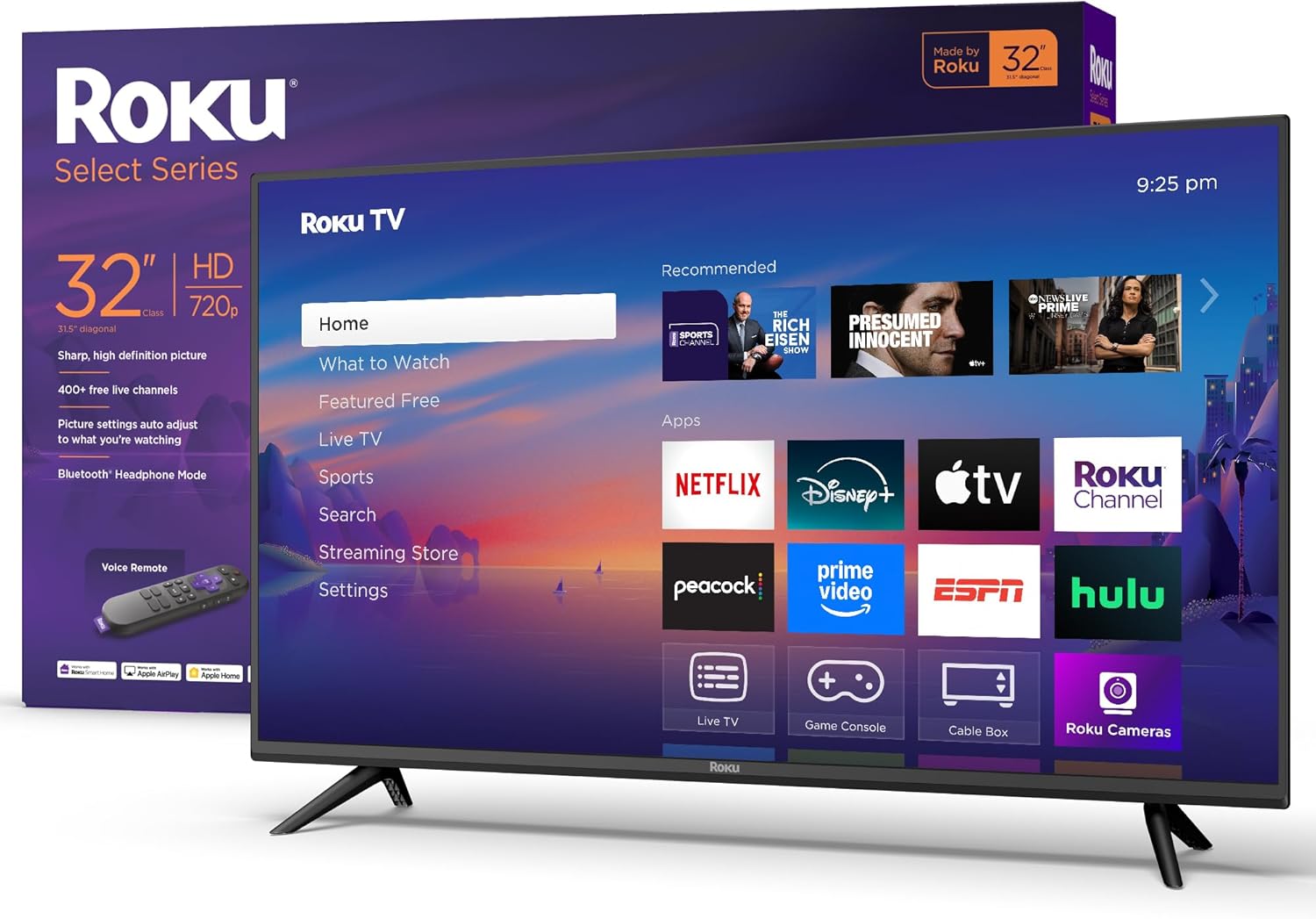 Roku Smart TV 32-Inch Select Series with Voice Remote for Streaming