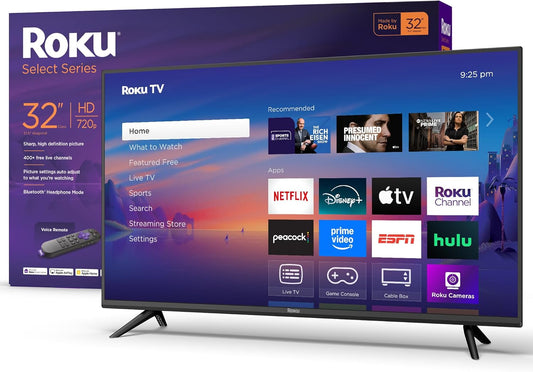 Roku Smart TV 32-Inch Select Series with Voice Remote for Streaming
