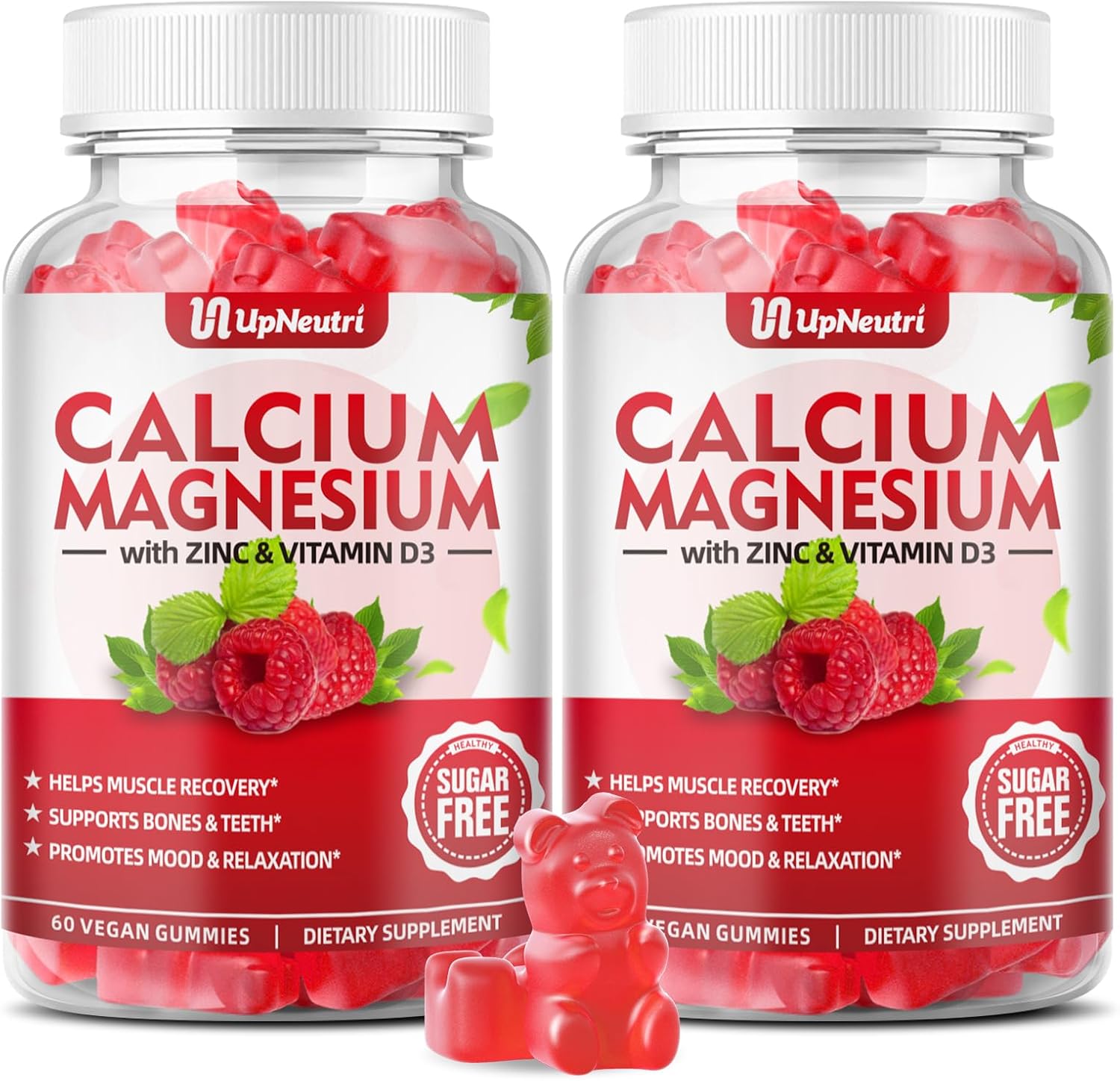 Calcium Magnesium Zinc Gummies with Vitamin D3 for Wellness