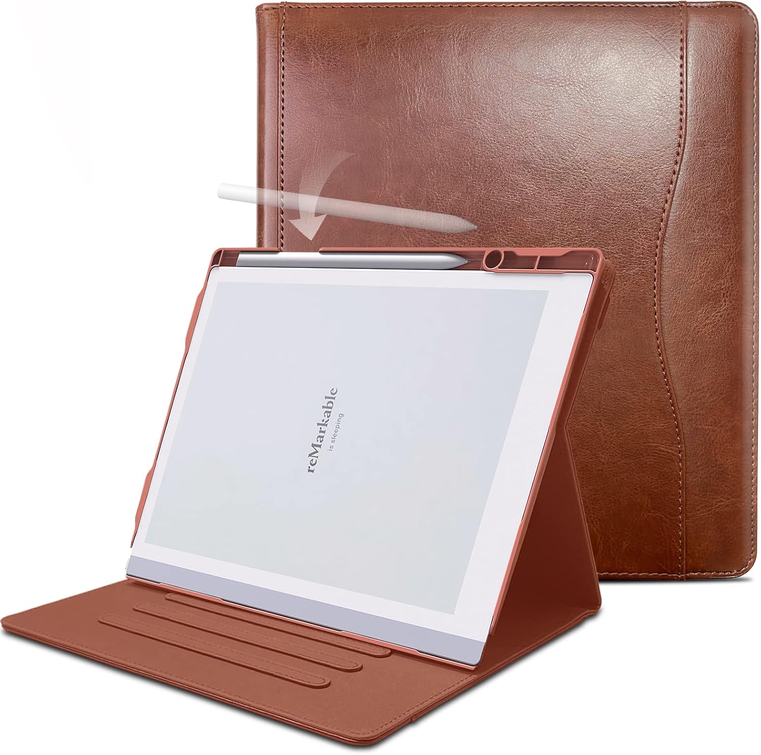 Remarkable 2 Case with 360 Degree Rotating Stand and Pencil Holder