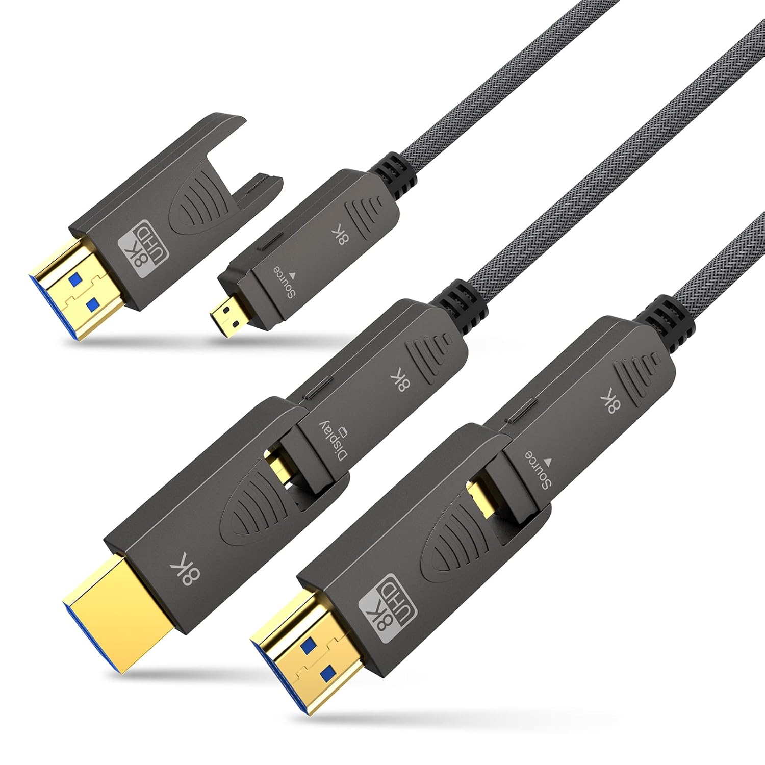 BIFALE 8K Fiber Optic HDMI 2.1 Cable 33ft for Gaming and More