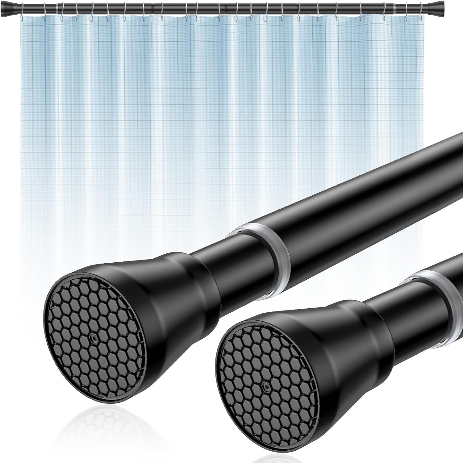 Adjustable Tension Curtain Rod 45-77 Inch for Versatile Use