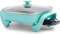 GreenLife 12ft 5QT Square Electric Skillet - Versatile Ceramic Cooktop