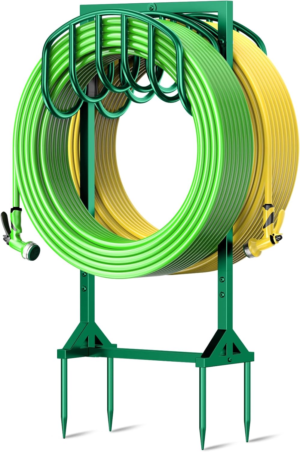 Garden Water Hose Holder for 2 Heavy-Duty Hoses, Rustproof Design