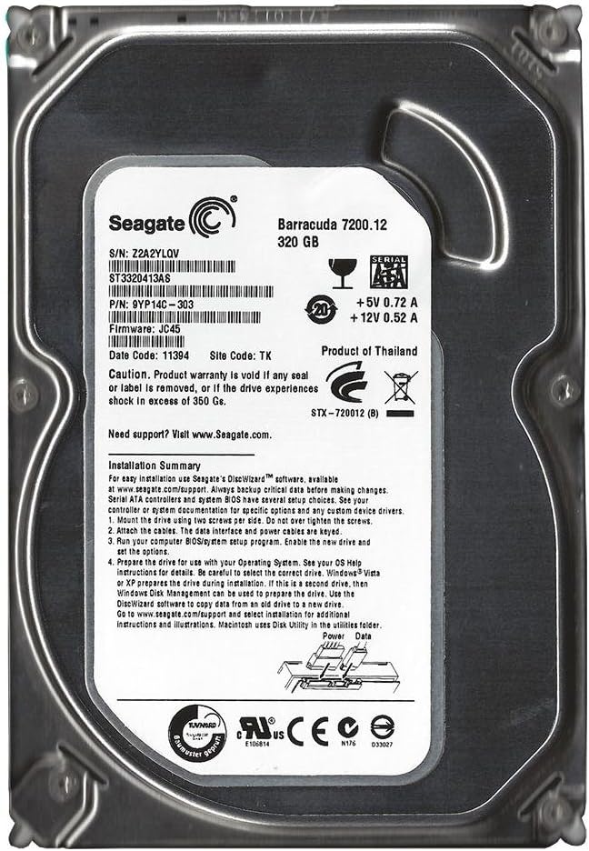Seagate Barracuda 7200.12 320GB 7200 RPM Internal Hard Drive