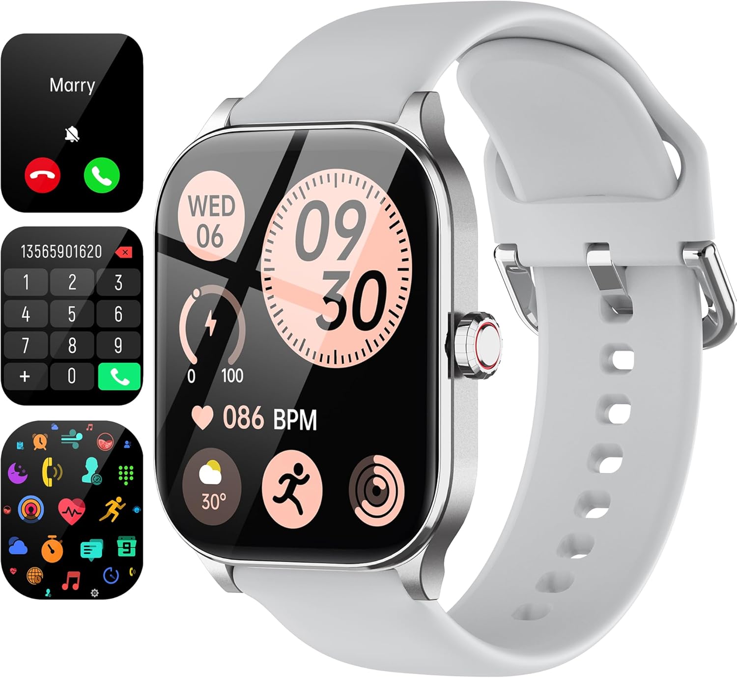 LICYAPO Smartwatch: Answer Calls, 100+ Sports Modes