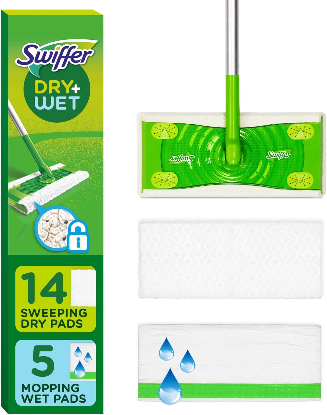 Swiffer 2-in-1 Floor Cleaning Kit - Sweep & Mop Effortlessly!