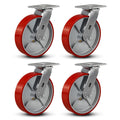 8 in Heavy Duty Casters by FOVERSWIVE for 6000 Lb Capacity