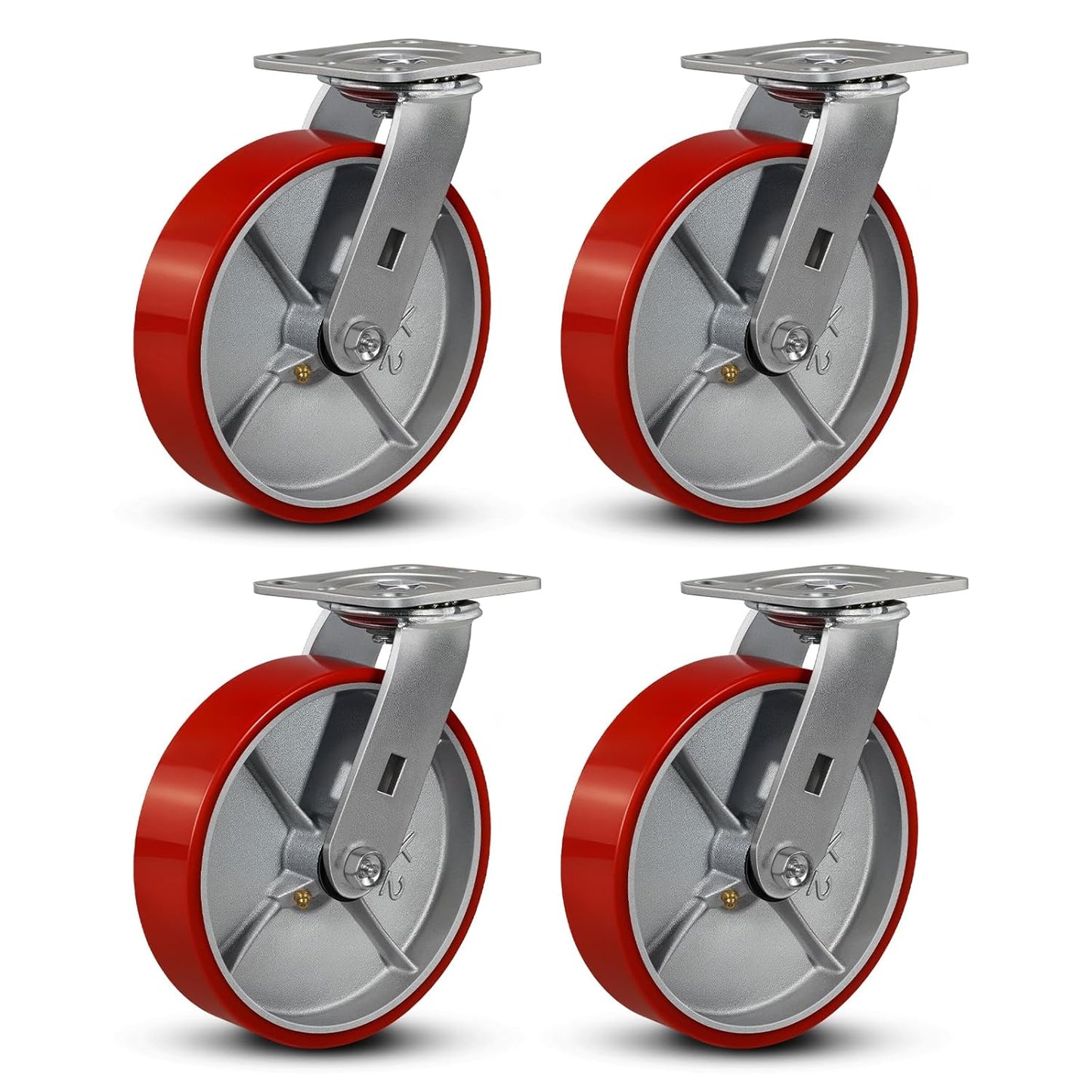 8 in Heavy Duty Casters by FOVERSWIVE for 6000 Lb Capacity