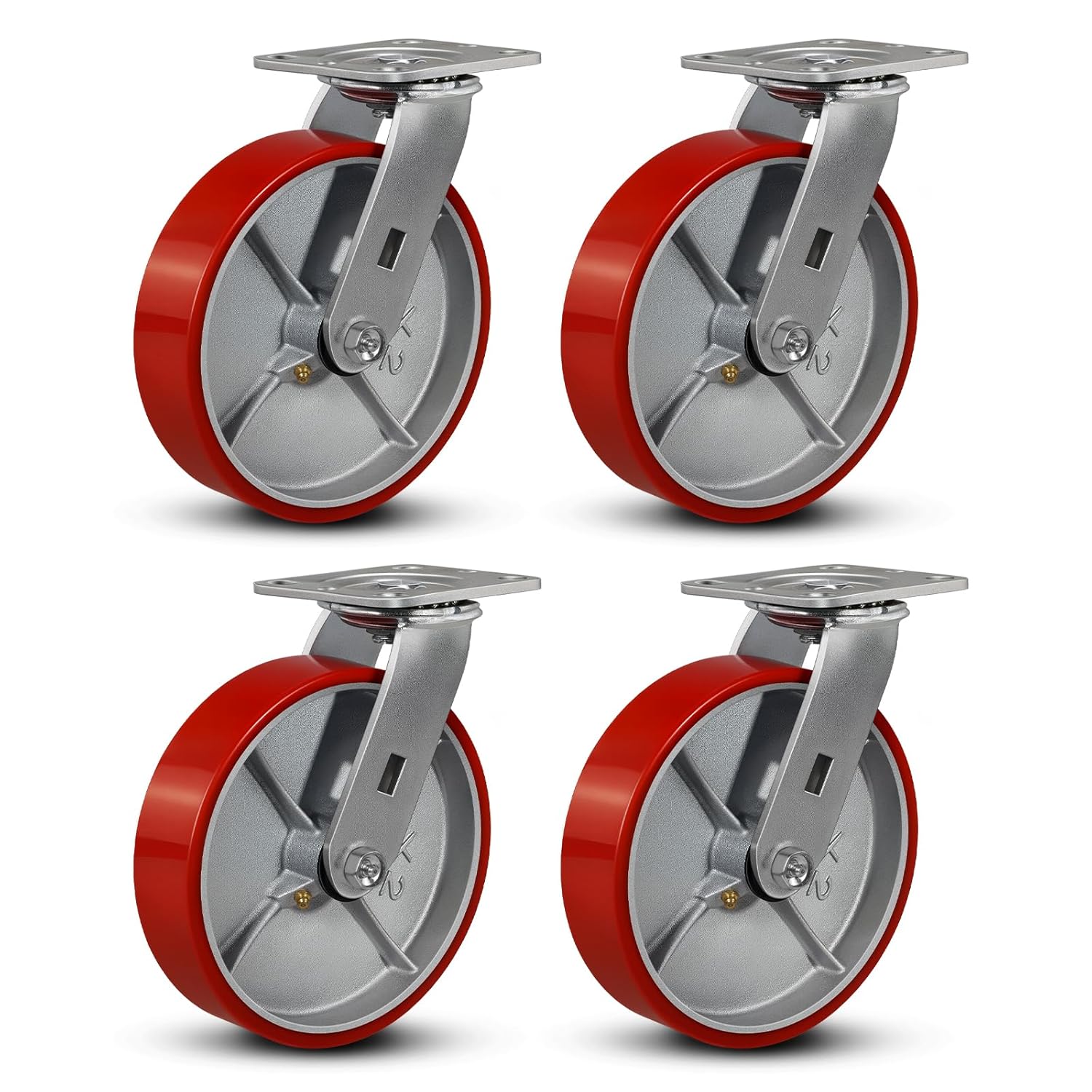 8 in Heavy Duty Casters by FOVERSWIVE for 6000 Lb Capacity