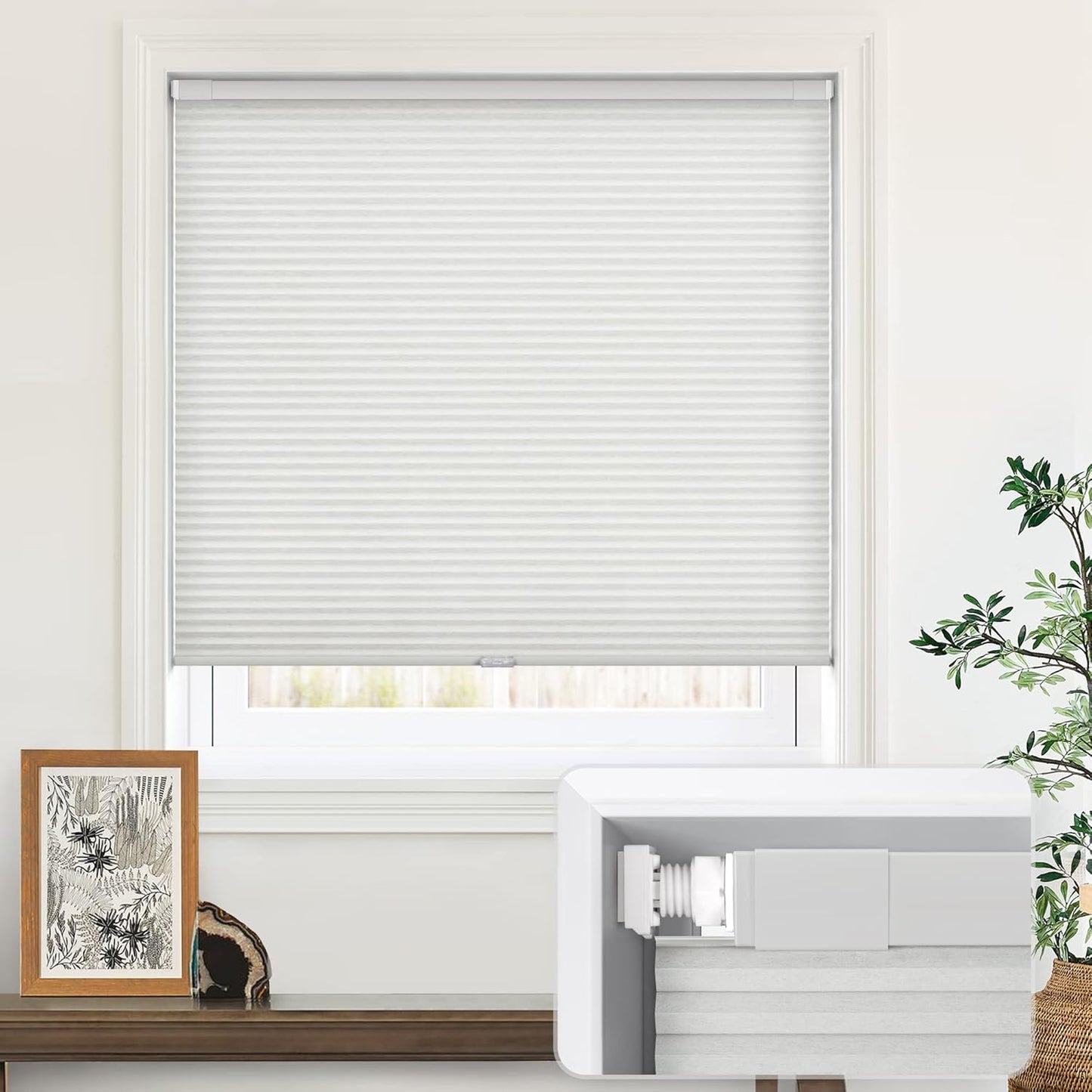 LazBlinds Cordless Cellular Shades for Light Filtering Privacy