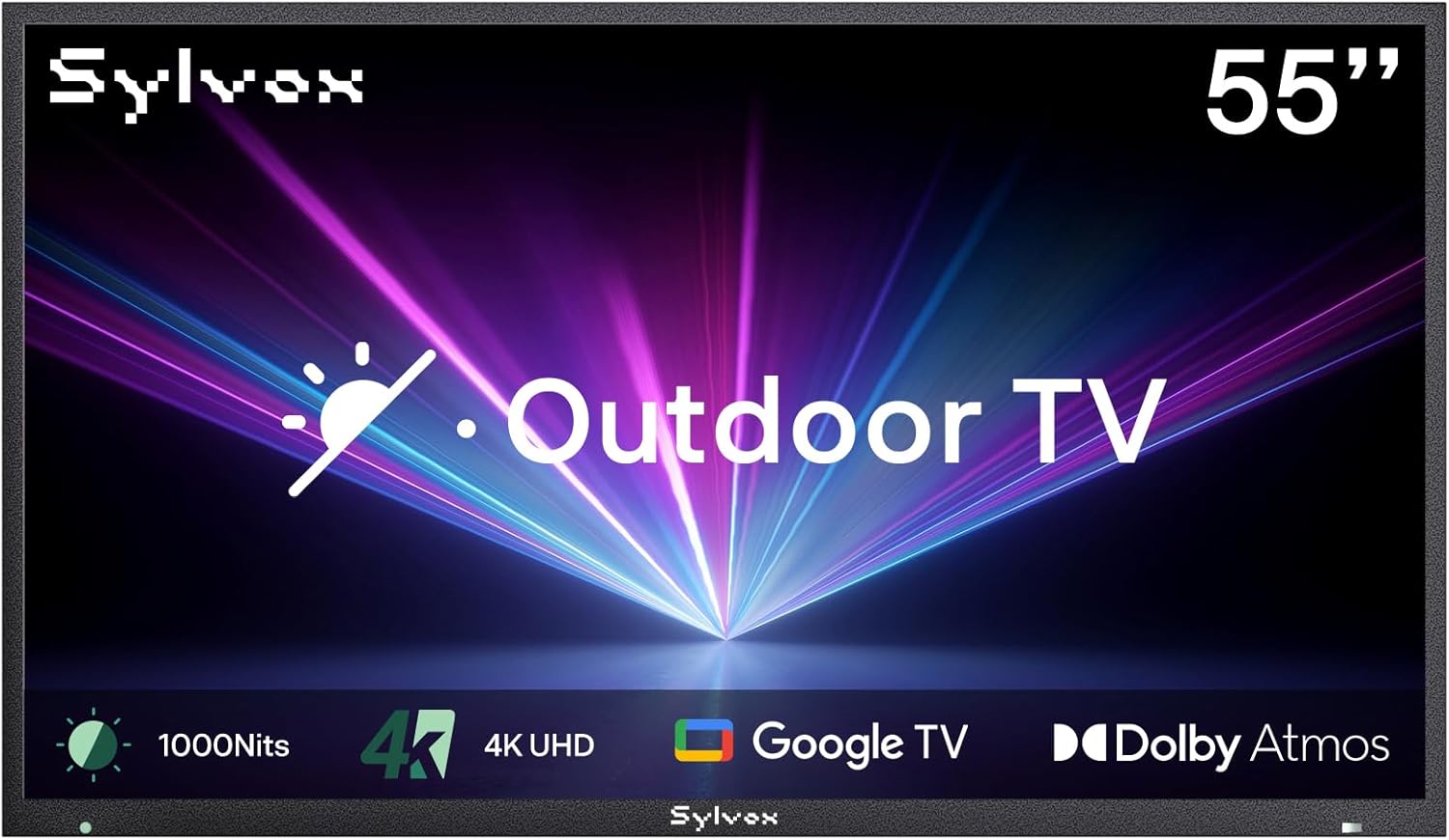 SYLVOX 55 Outdoor Smart TV - Waterproof, Anti-Glare Matte Finish