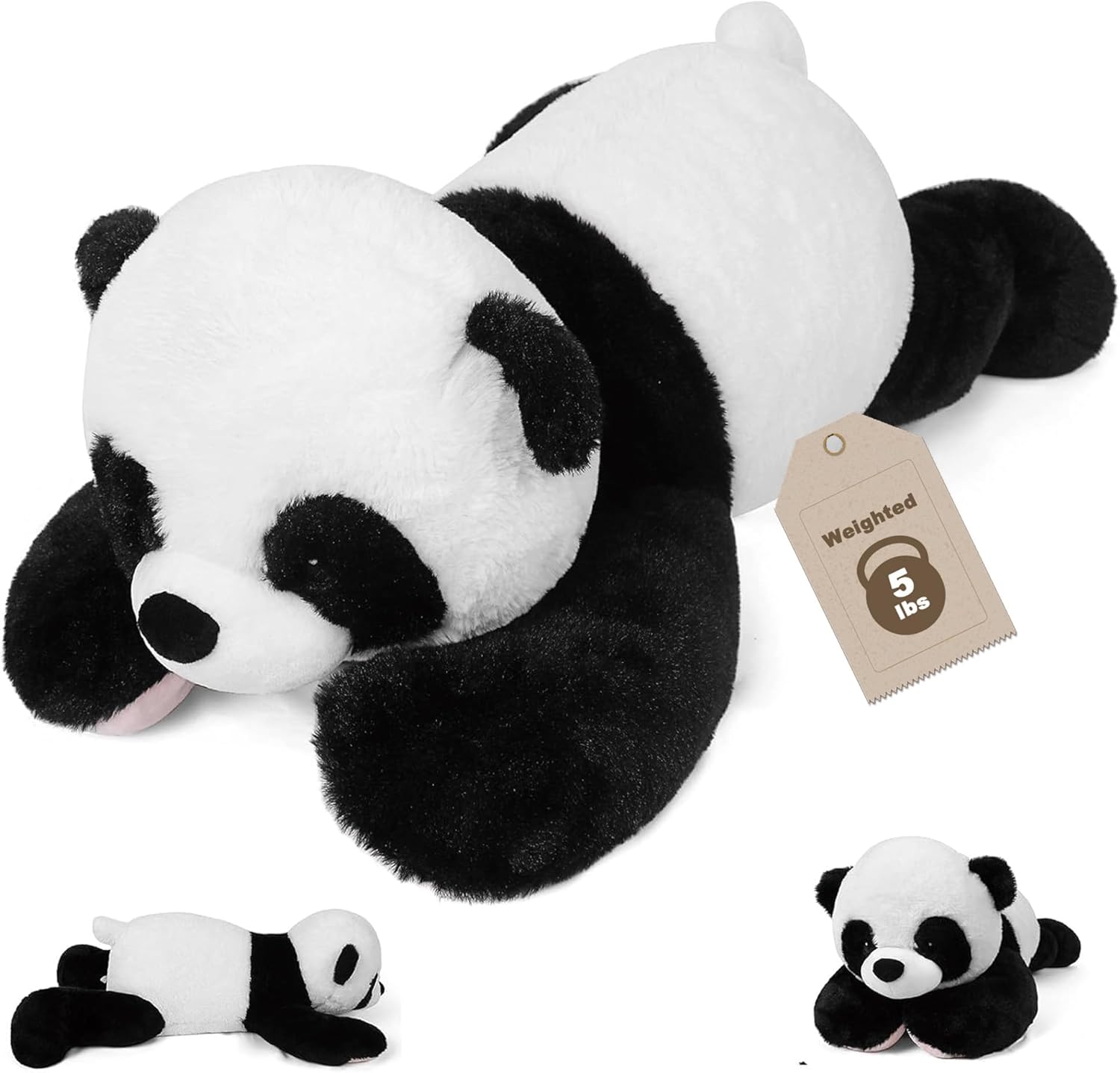 Panda Weighted Stuffed Animals - Cuddly Plush Pillow for All