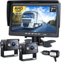Upgrade Dual Backup Camera Monitor Kit 7 in HD 1080P - Clear Night