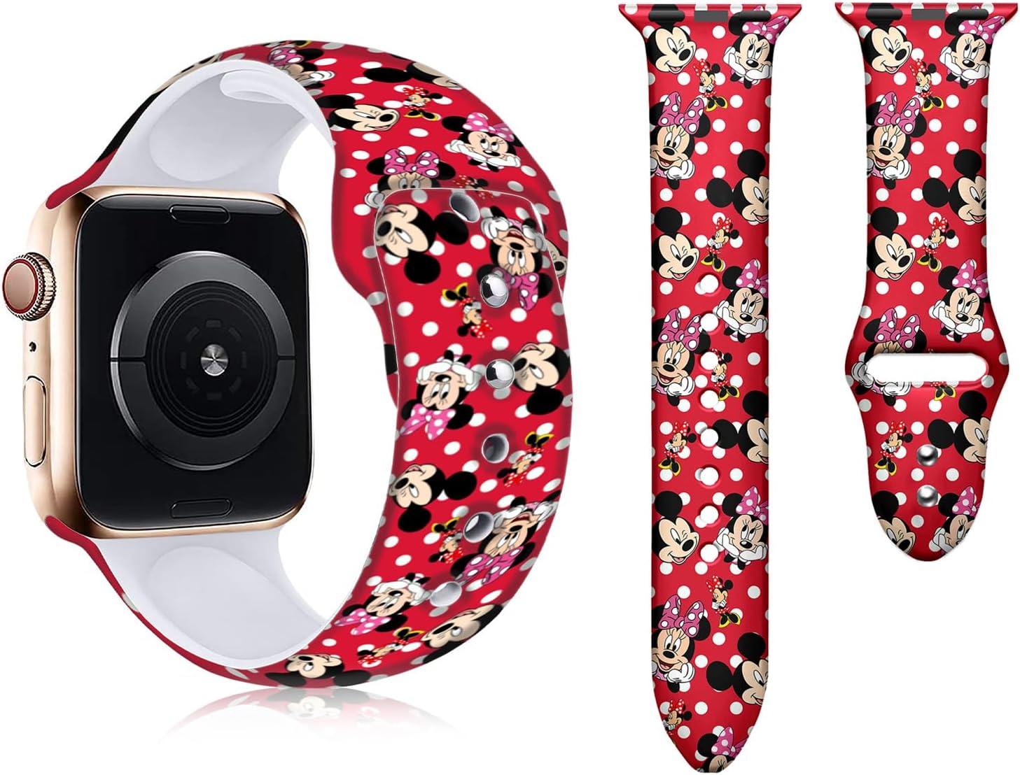 Cute Cartoon Bands for Apple Watch - Silicone Strap for Women