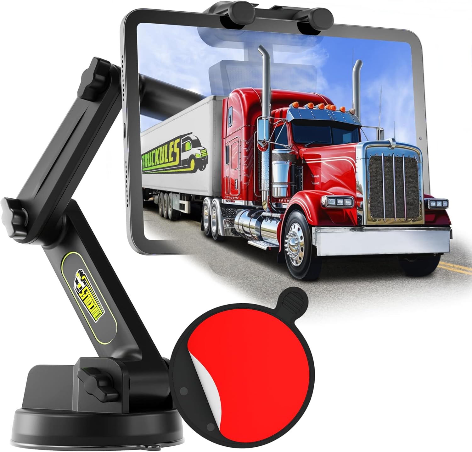 Tablet Holder for Truck with Heavy Duty Super Suction Cup