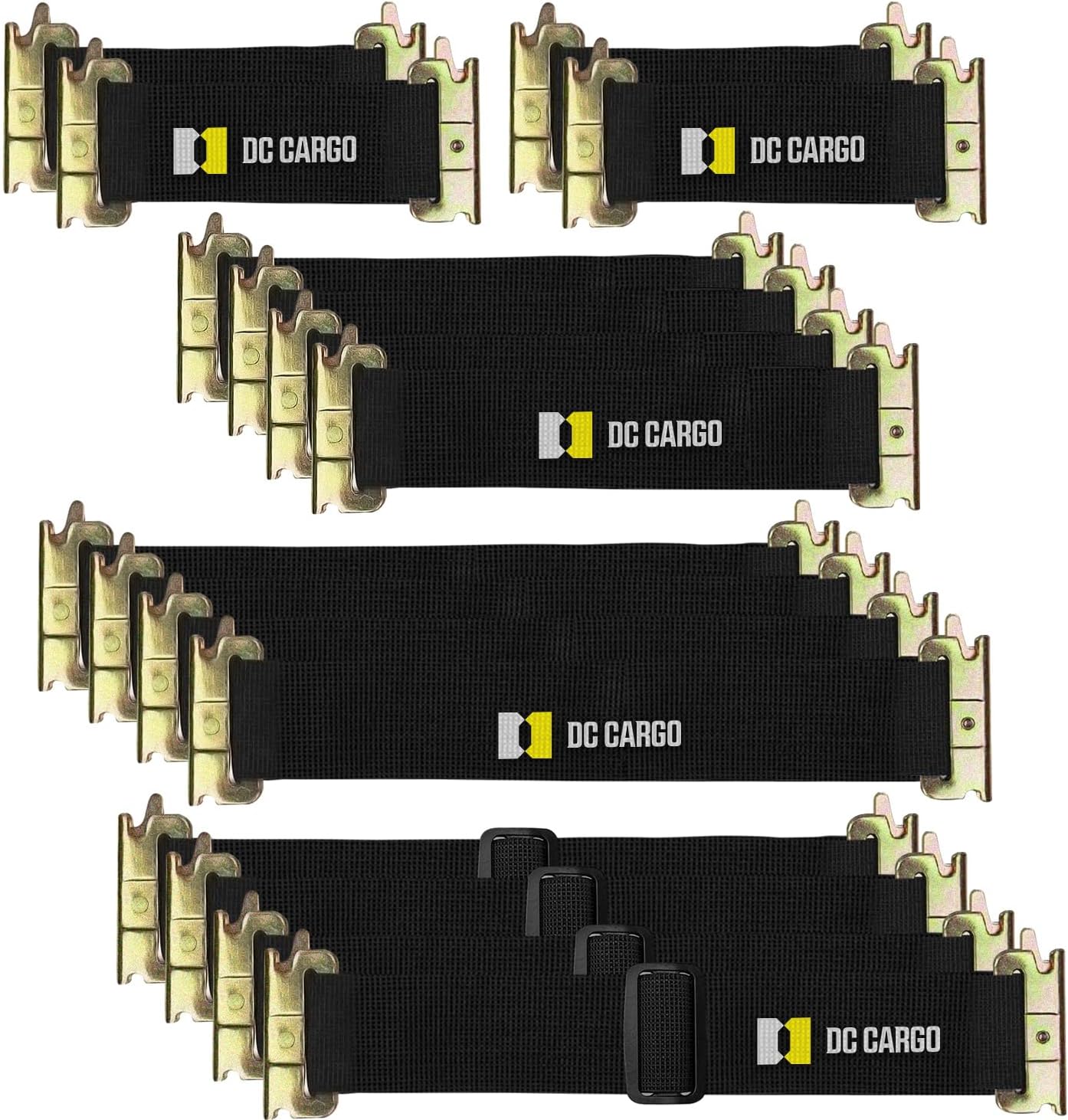 DC Cargo Mall E Track Straps - Heavy-Duty Tie-Down Straps