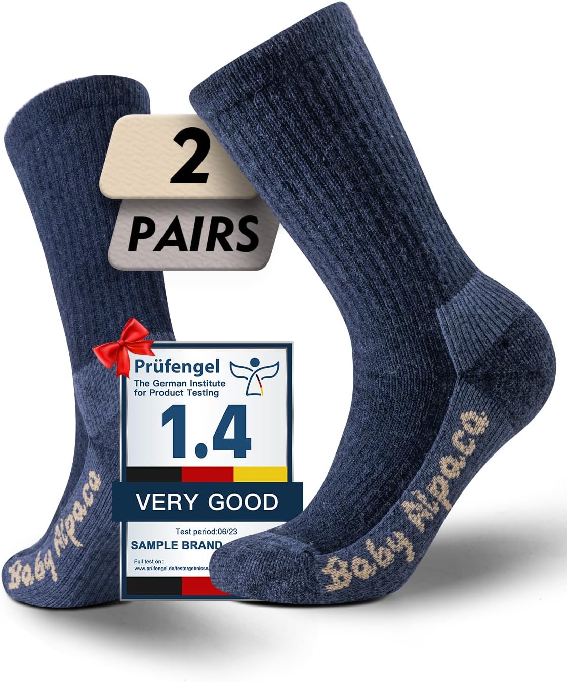 Alpaca Wool Warm Hiking Socks Heavyweight for Winter Adventures