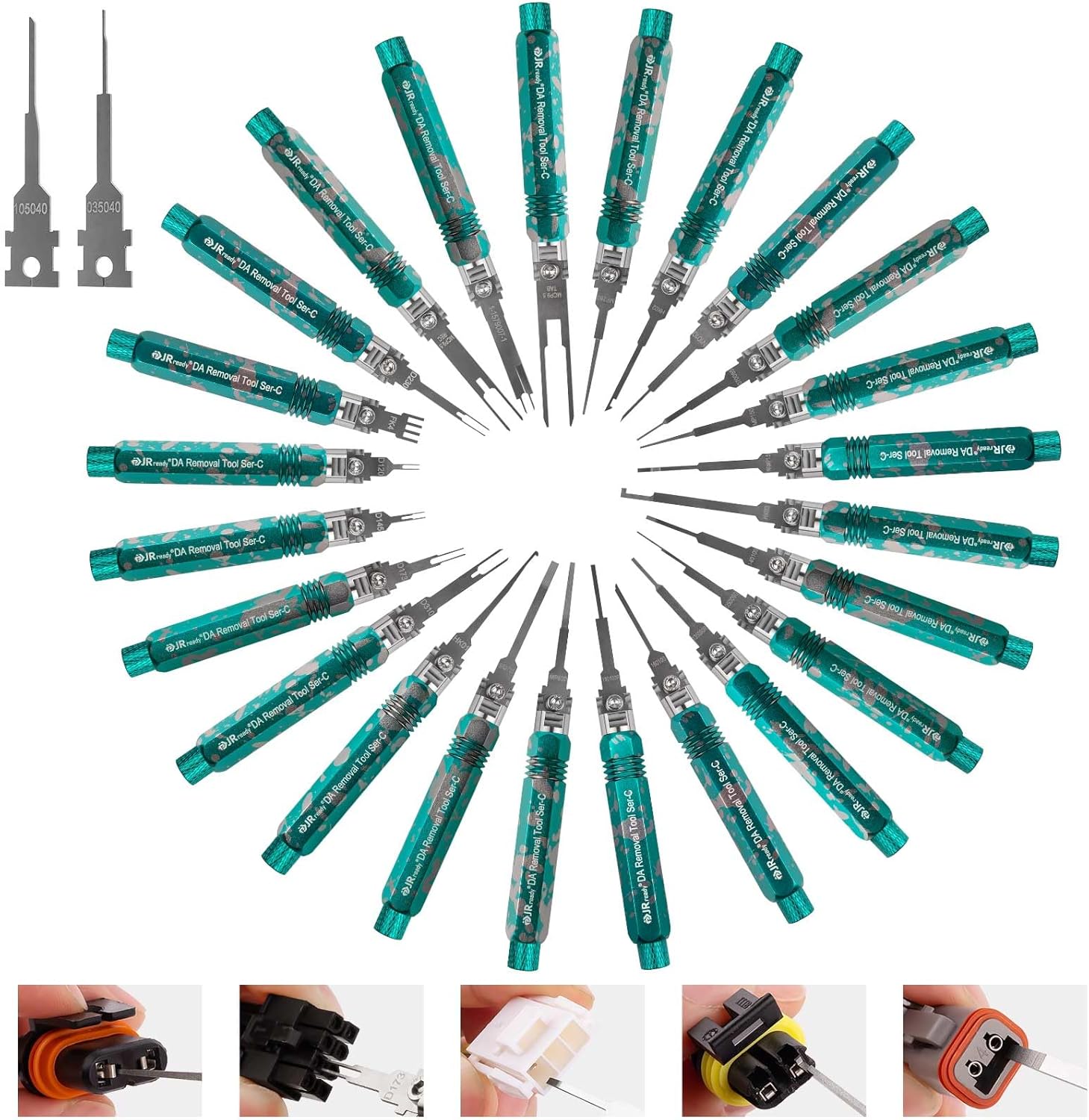 JRready ST5277 Pin Removal Tool Kit for Electrical Connectors