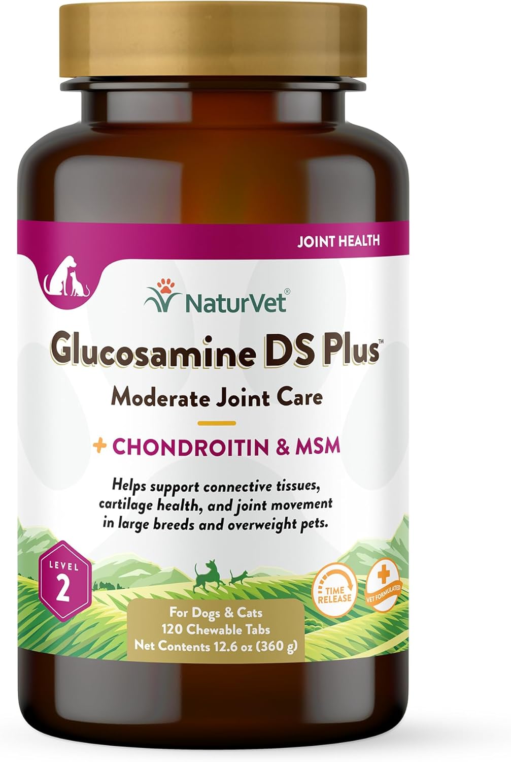 NaturVet Glucosamine DS Plus Joint Support for Dogs and Cats