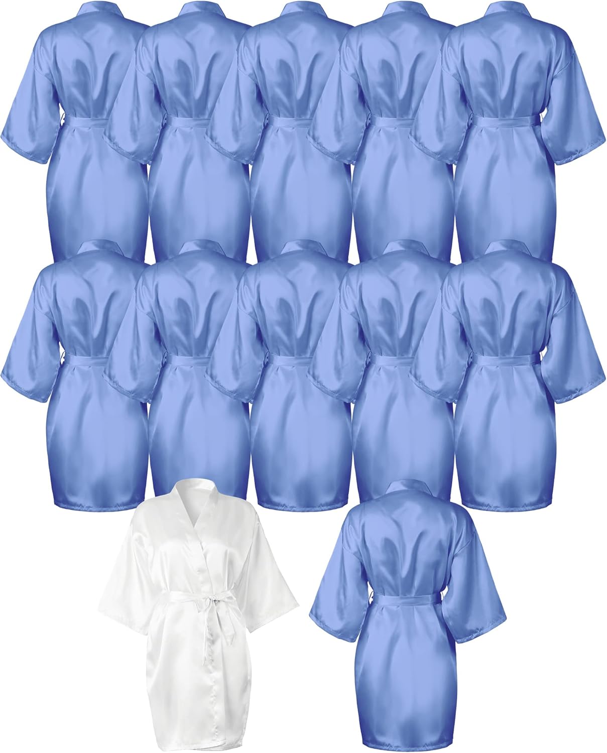 Patelai Bridesmaids Robes for Women Silk Satin Kimono Short Robe