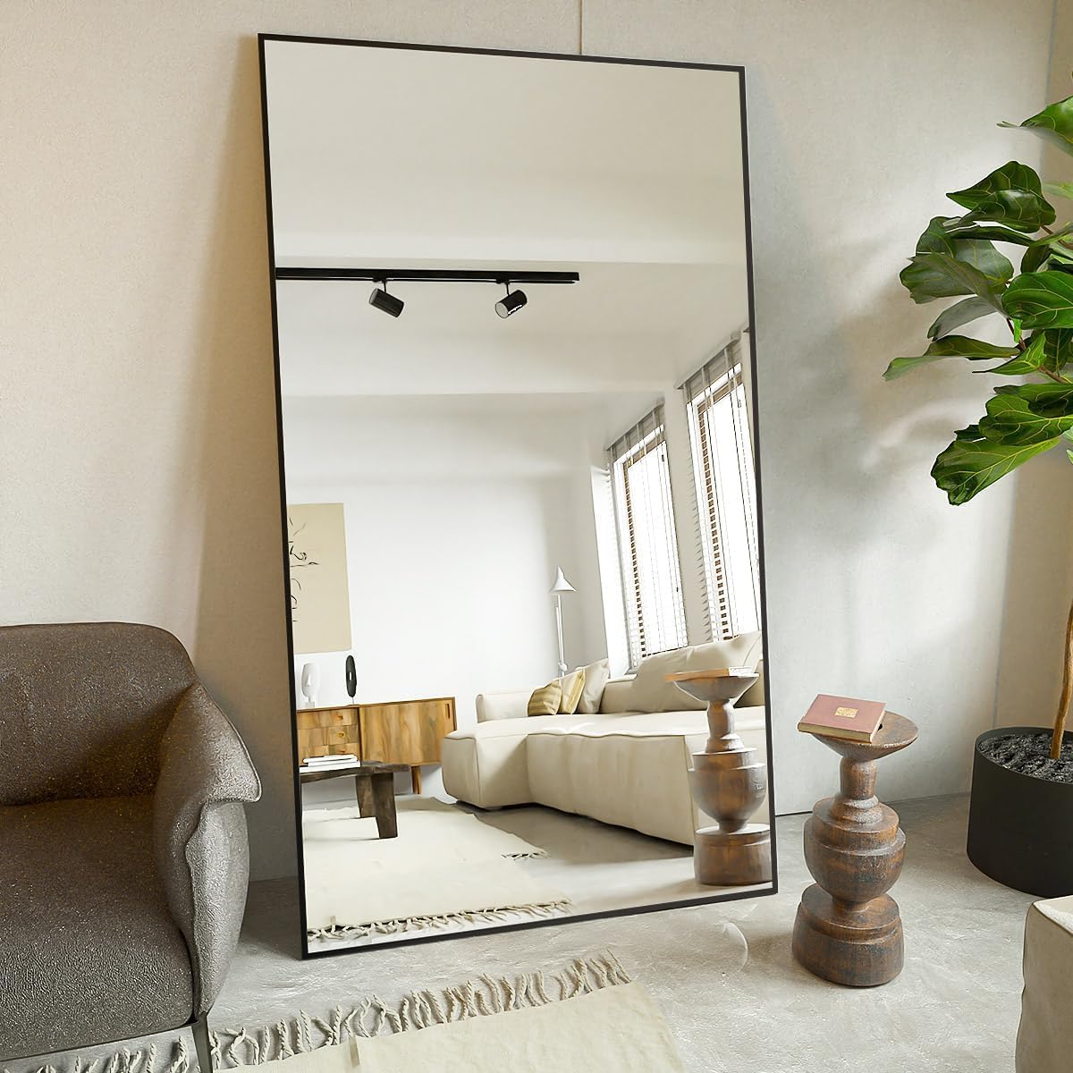 Koonmi Large Full Length Mirror 35x78 for Stylish Spaces