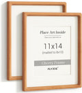 11x14 Picture Frame Set of 2 with USA-Sourced Cherry Wood