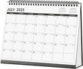 Desk Calendar 2025-2026 - 18-Month Standing Flip Desk Calendar