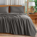 100% Cotton Queen Size Sheets Set - 600 Thread Count Luxury Sateen
