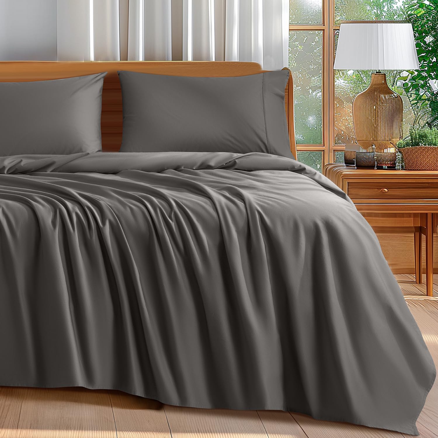 Luxury Egyptian Cotton Queen Size Sheets Set for Ultimate Comfort