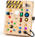 Montessori Toddler Busy Board: LED Sensory Fun!