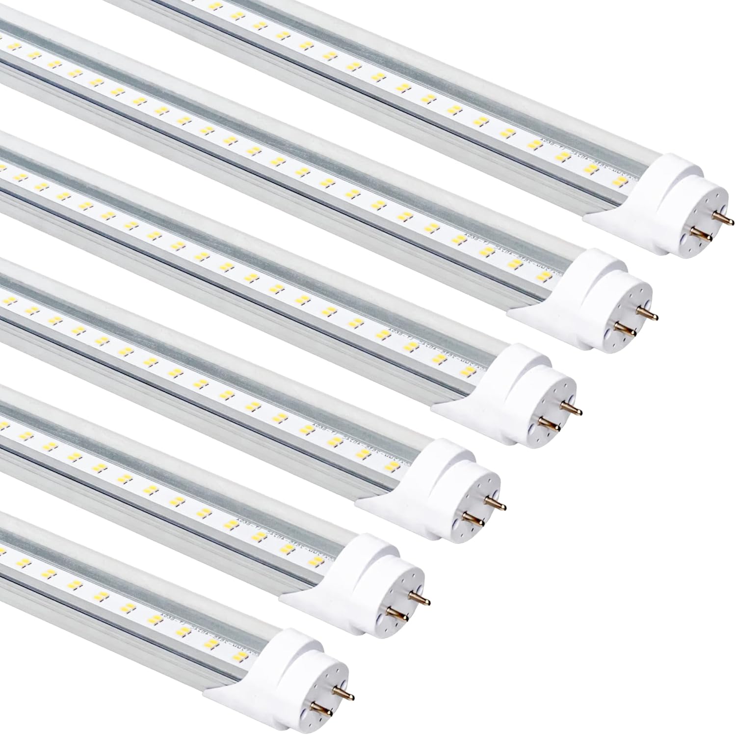 Fluorescent Light Bulbs 48in T8 LED 4 Foot Type A+B 6-Pack