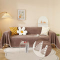 HANDONTIME Brown Sofa Slipcover for L Shape 71ft x 118ft - Durable