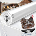 16Mil Chicken Coop Covers for Winter 6x10ft - Clear Insulation Tarp