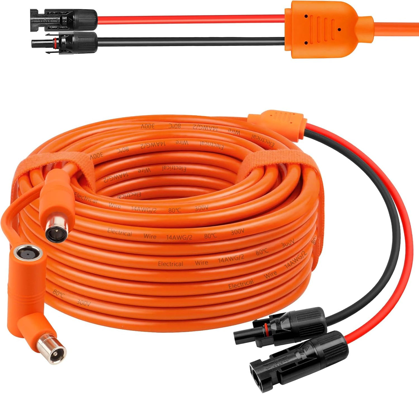 Solar to DC 8mm Charge Extension Cable 35FT for Power Stations