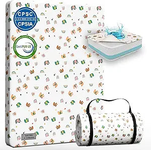 WITRIP Portable Pack and Play Mattress for Cozy Baby Sleep