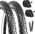 Hycline 2-Pack Cruiser Bike Tires Set - Durable Beach & Commuter Tires
