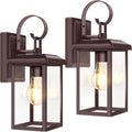 2-Pack Outdoor Wall Lights Brown - Waterproof Porch Sconces