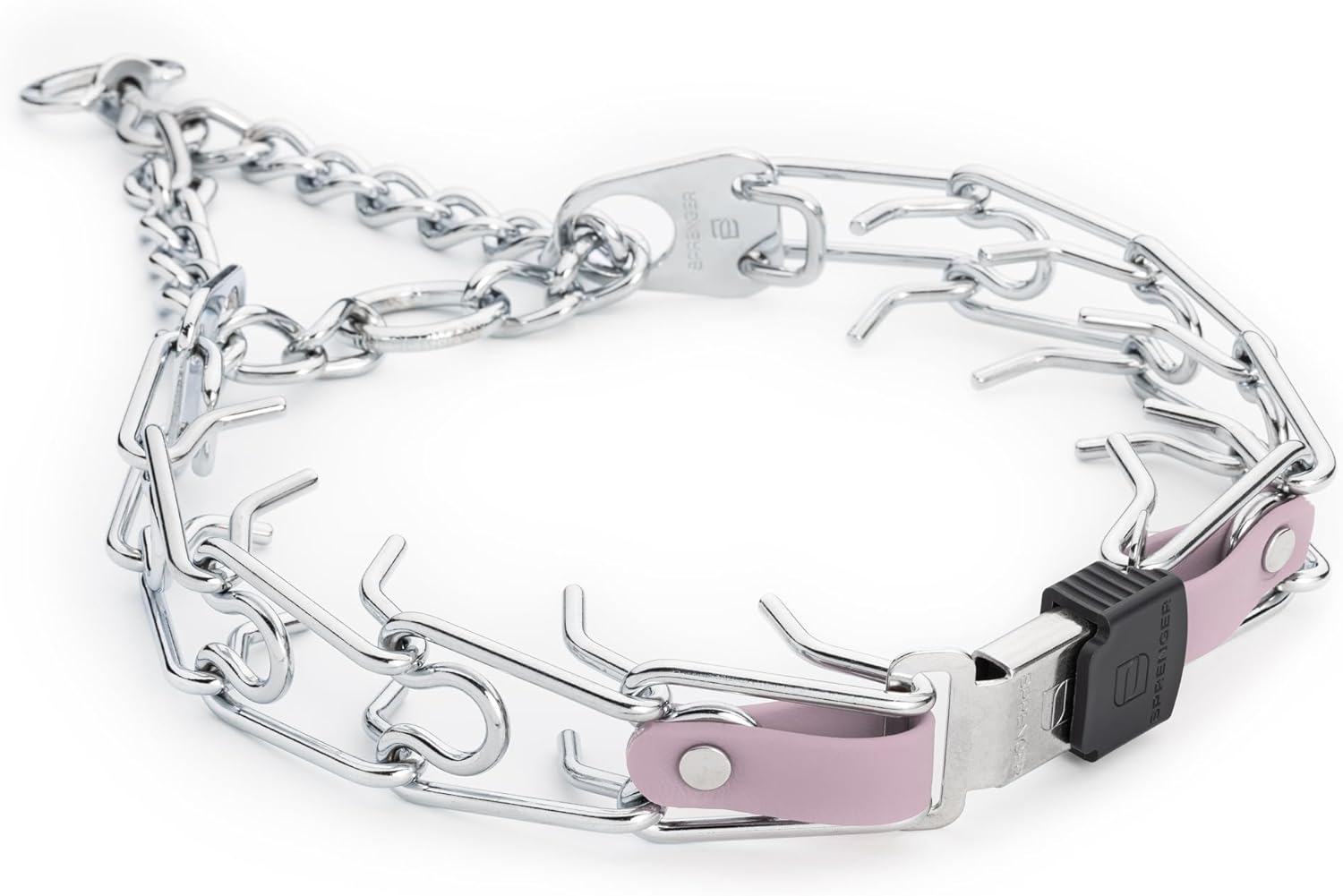 Herm Sprenger Chrome Plated Steel Dog Collar with Quick Release