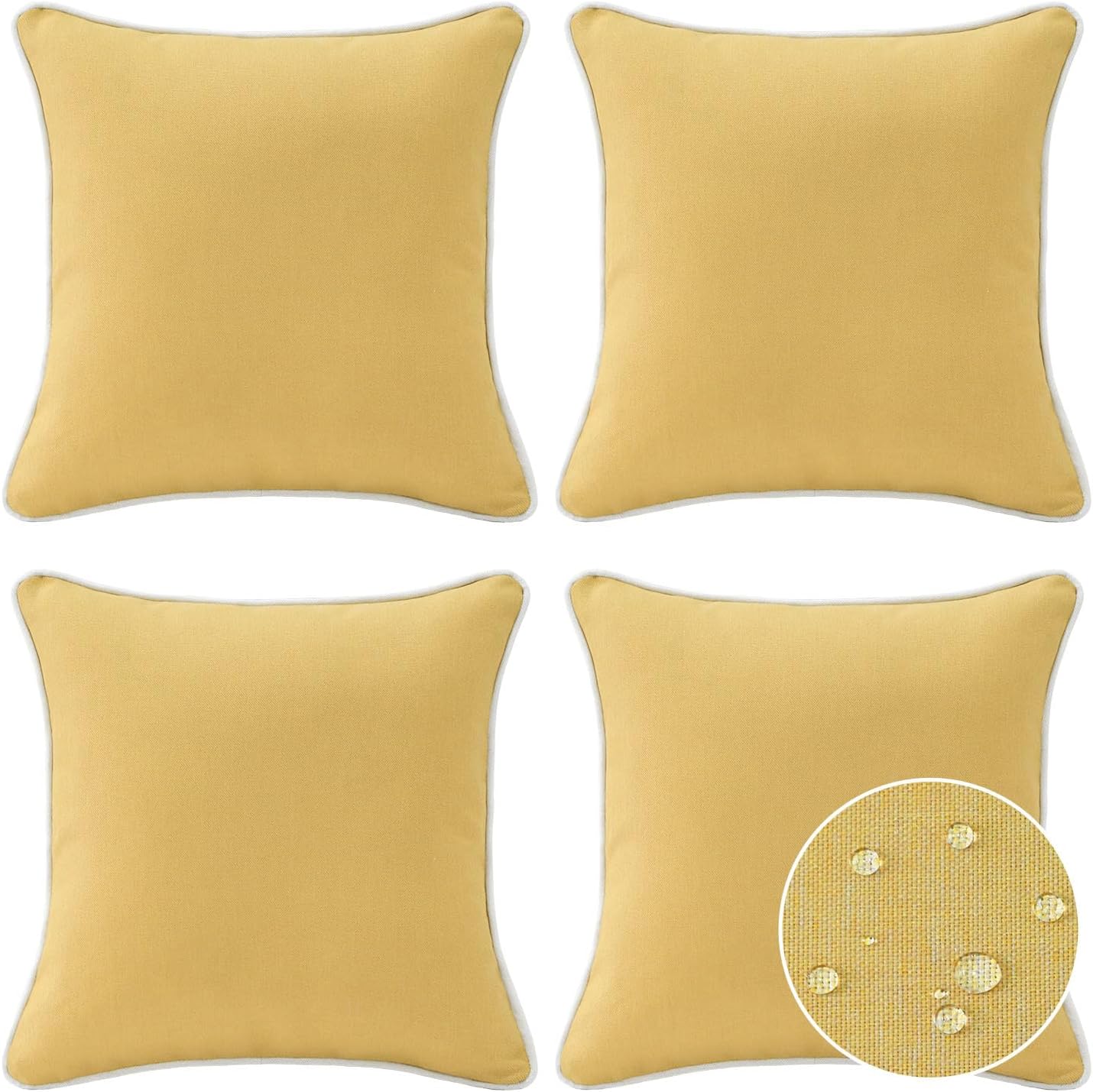Decorative Outdoor Water Repellent Throw Pillows for Patio Use