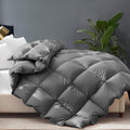Cosybay Twin Size Feather Down Fiber Comforter 68x90 - Ultra Fluffy