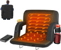 Heated Stadium Seat for Bleachers with Back Support - Dual-Sided Heat