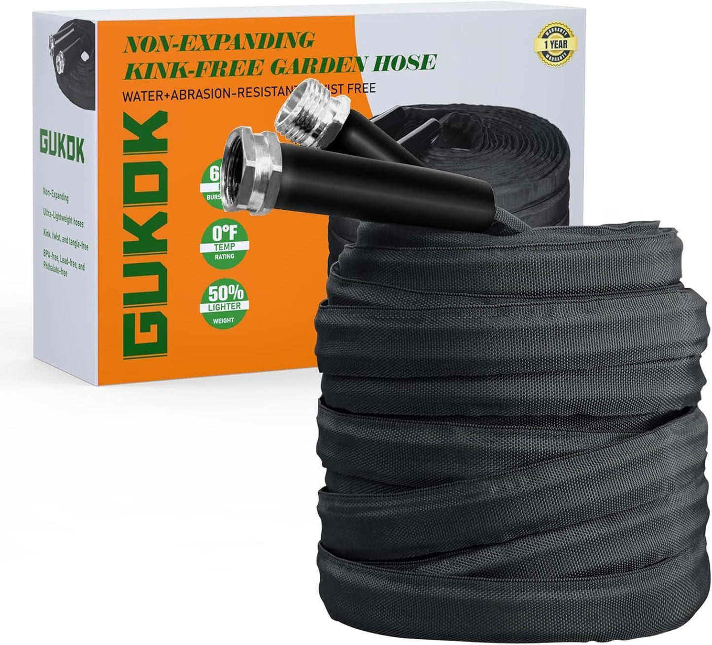 Ultra Flexible 50 FT Garden Hose for Kink-Free Watering