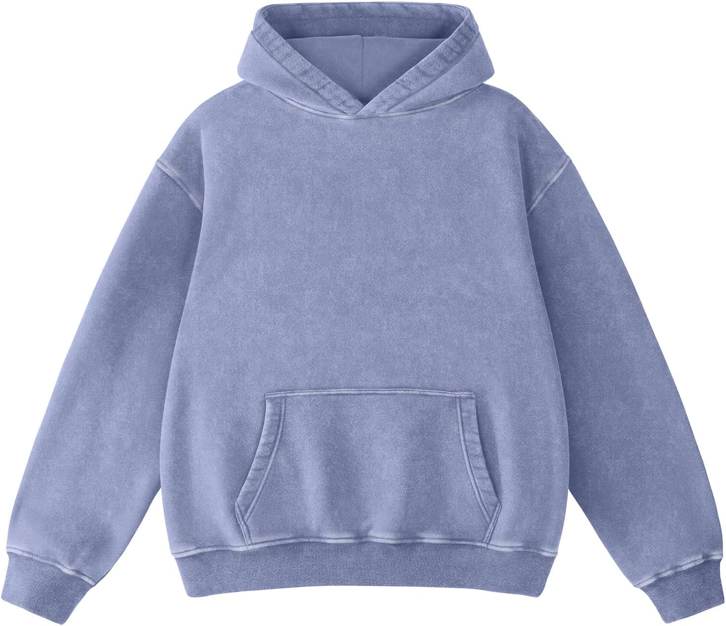 Super Soft Acid Wash Hoodie for Men - Vintage Pullover Style