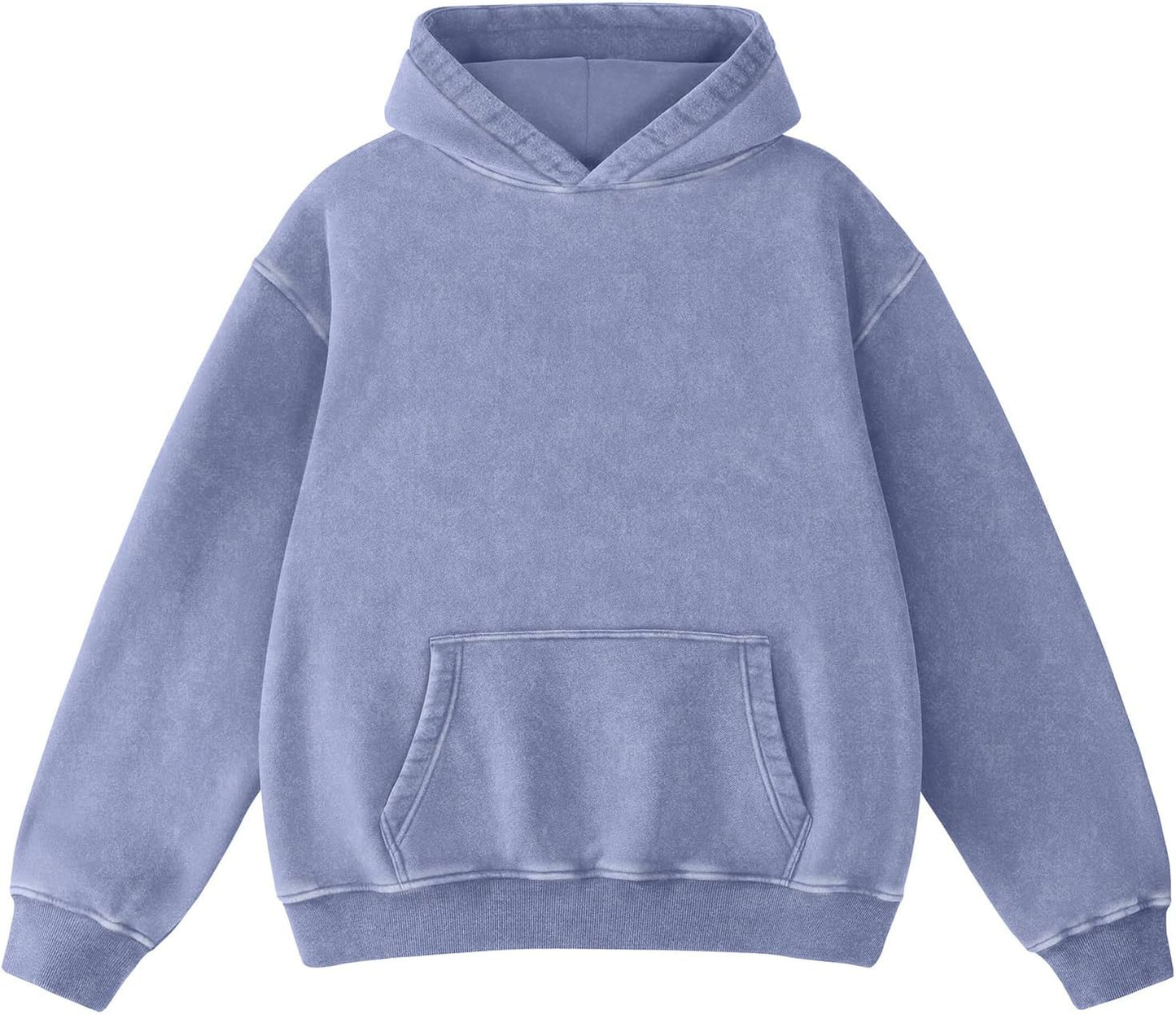 Super Soft Acid Wash Hoodie for Men - Vintage Pullover Style